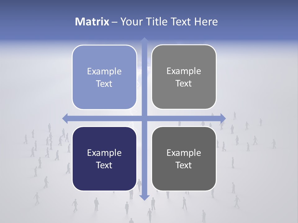 Productivity Crowd Together PowerPoint Template