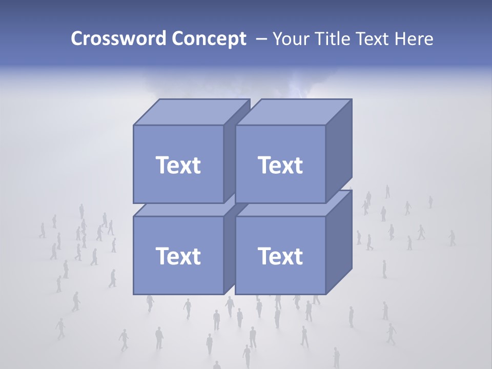 Productivity Crowd Together PowerPoint Template