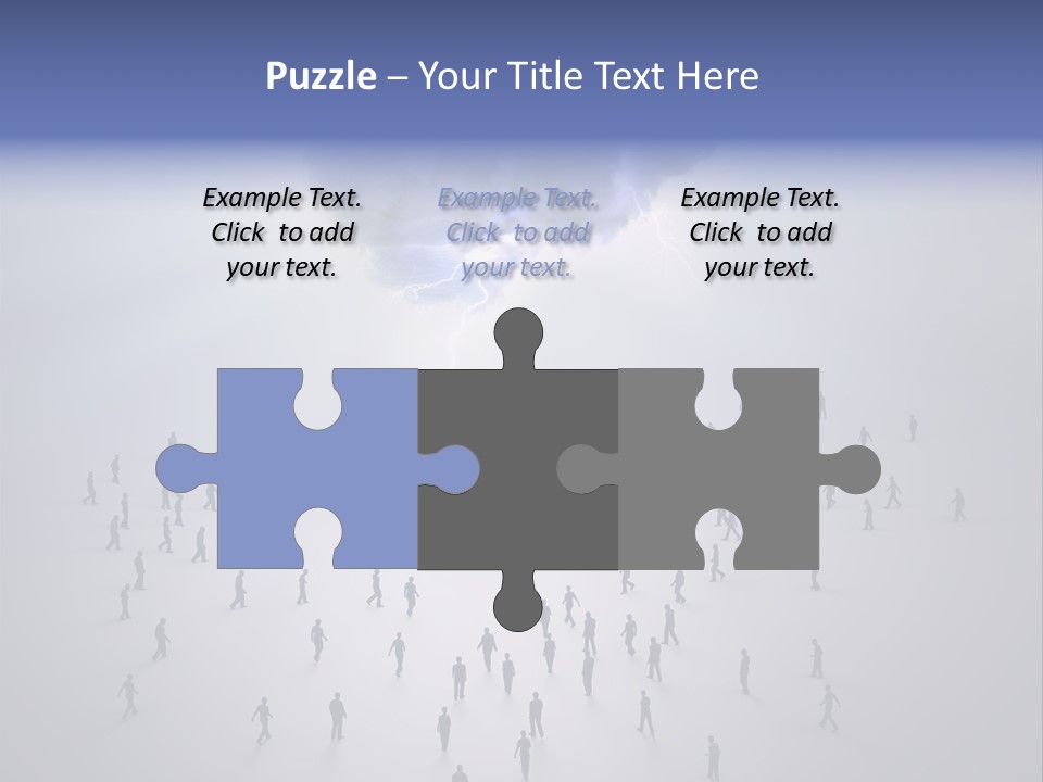 Productivity Crowd Together PowerPoint Template