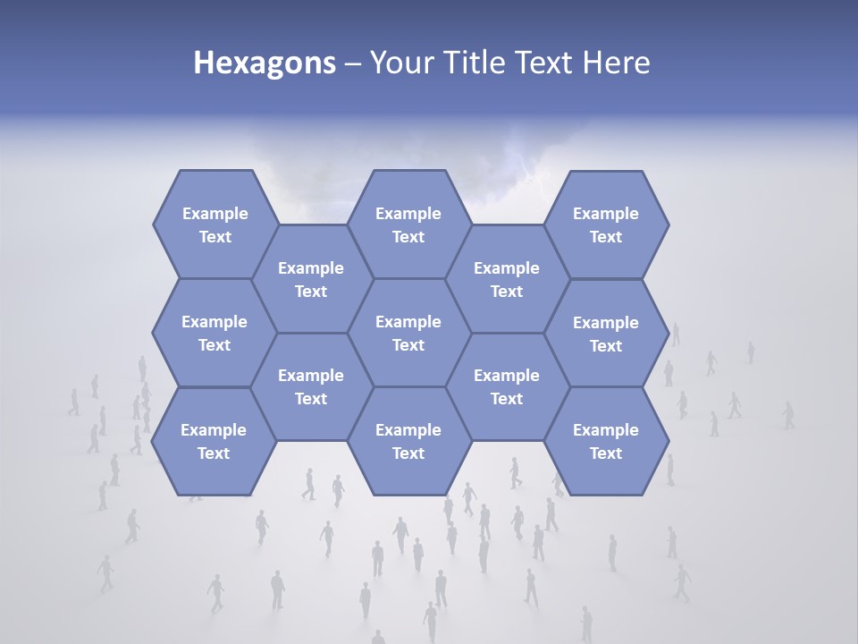 Productivity Crowd Together PowerPoint Template