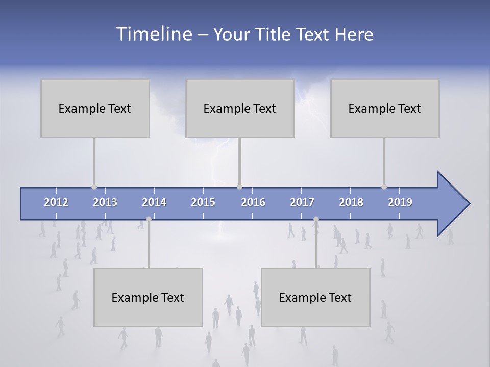 Productivity Crowd Together PowerPoint Template