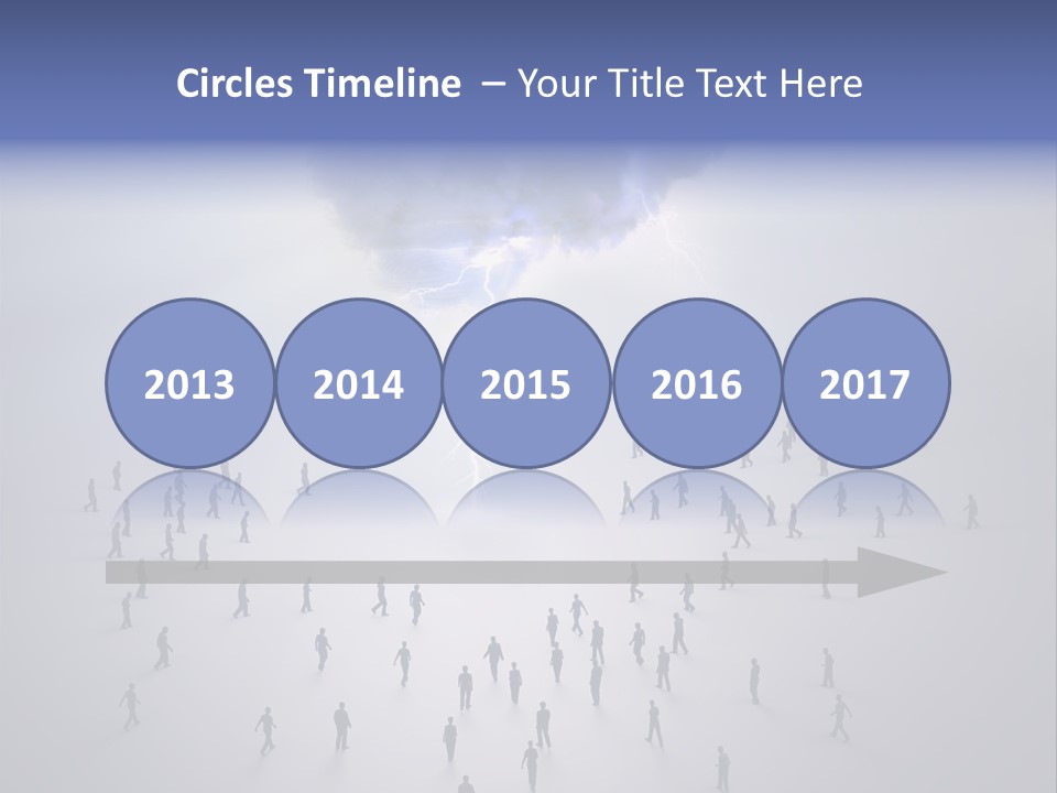 Productivity Crowd Together PowerPoint Template