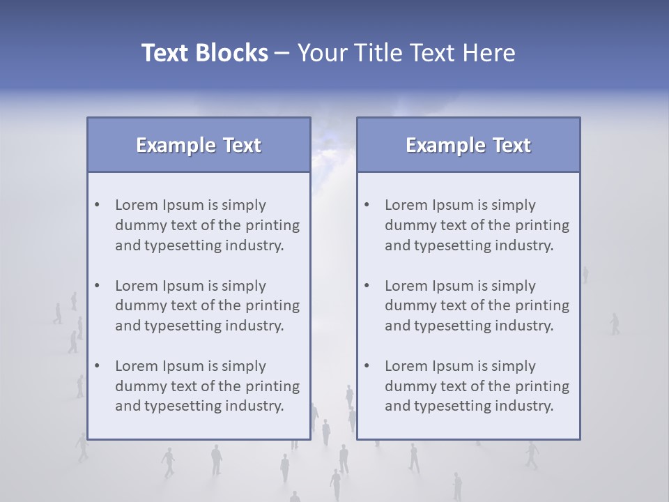 Productivity Crowd Together PowerPoint Template