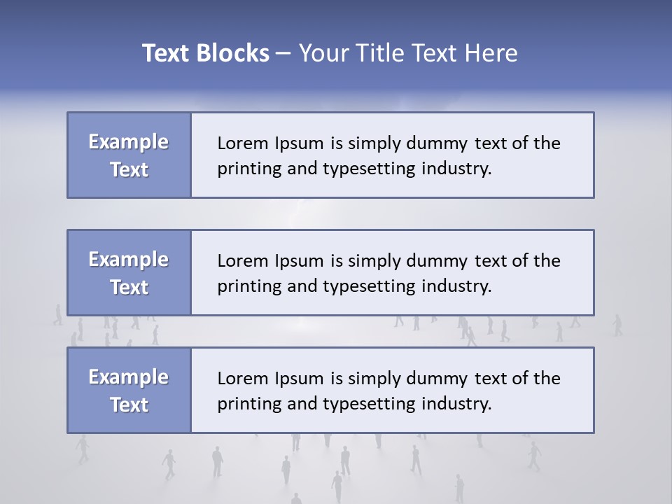 Productivity Crowd Together PowerPoint Template