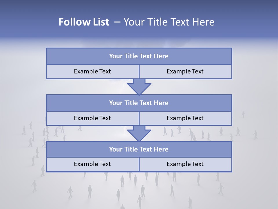Productivity Crowd Together PowerPoint Template