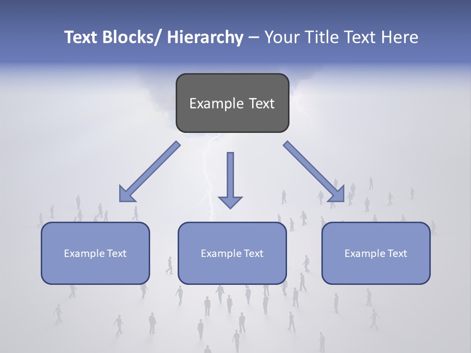 Productivity Crowd Together PowerPoint Template