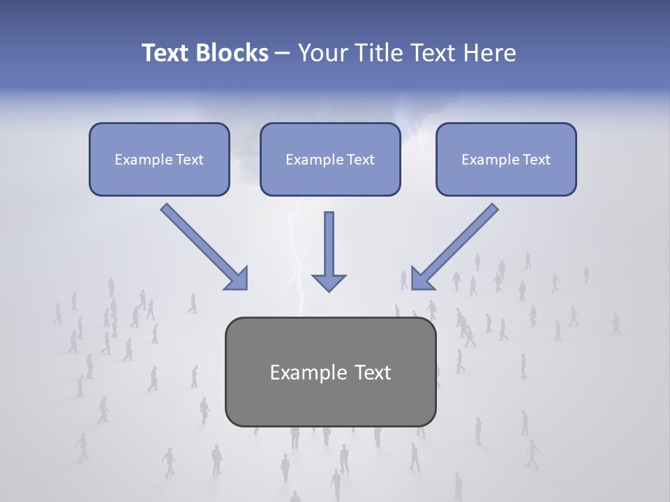 Productivity Crowd Together PowerPoint Template