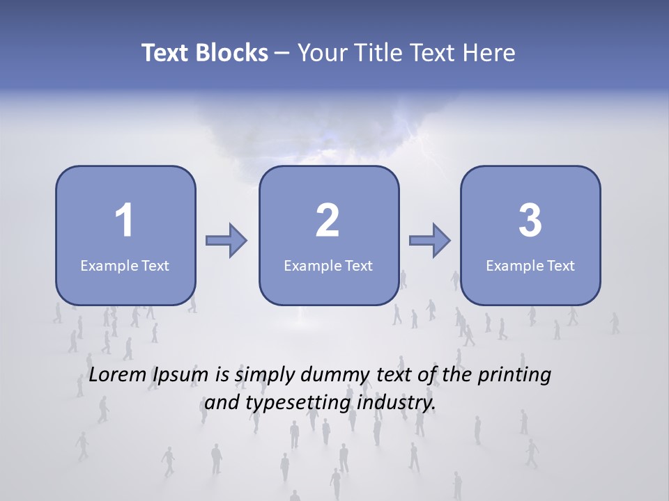 Productivity Crowd Together PowerPoint Template