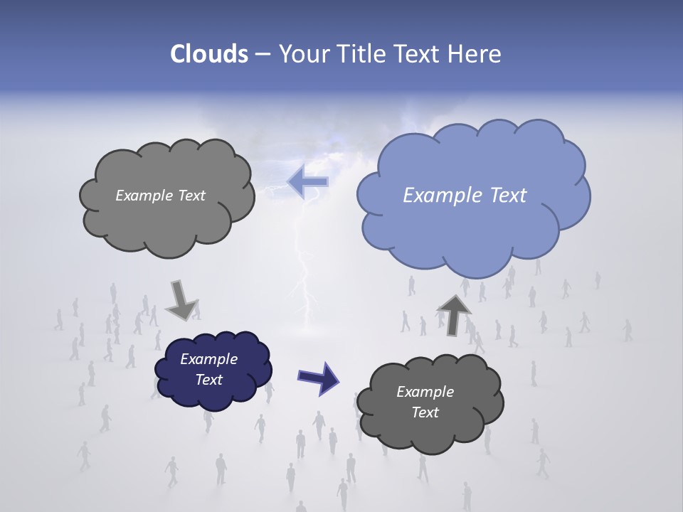Productivity Crowd Together PowerPoint Template