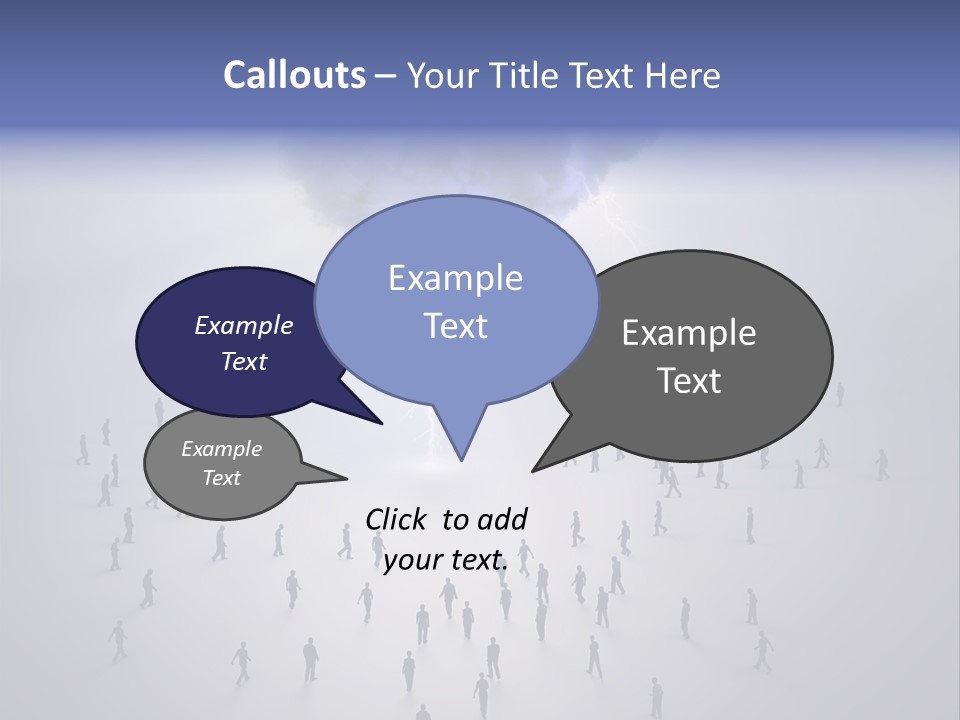 Productivity Crowd Together PowerPoint Template