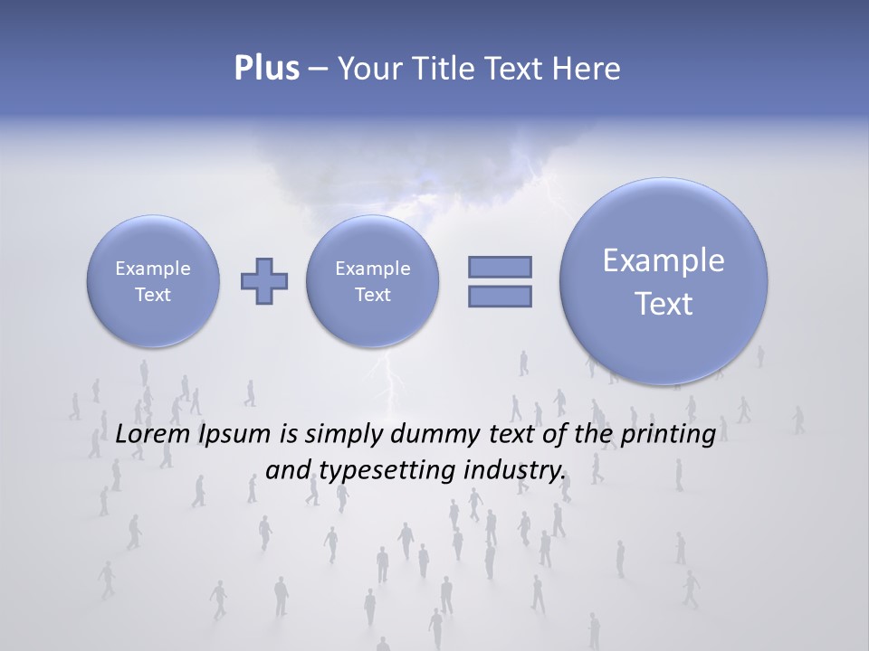 Productivity Crowd Together PowerPoint Template