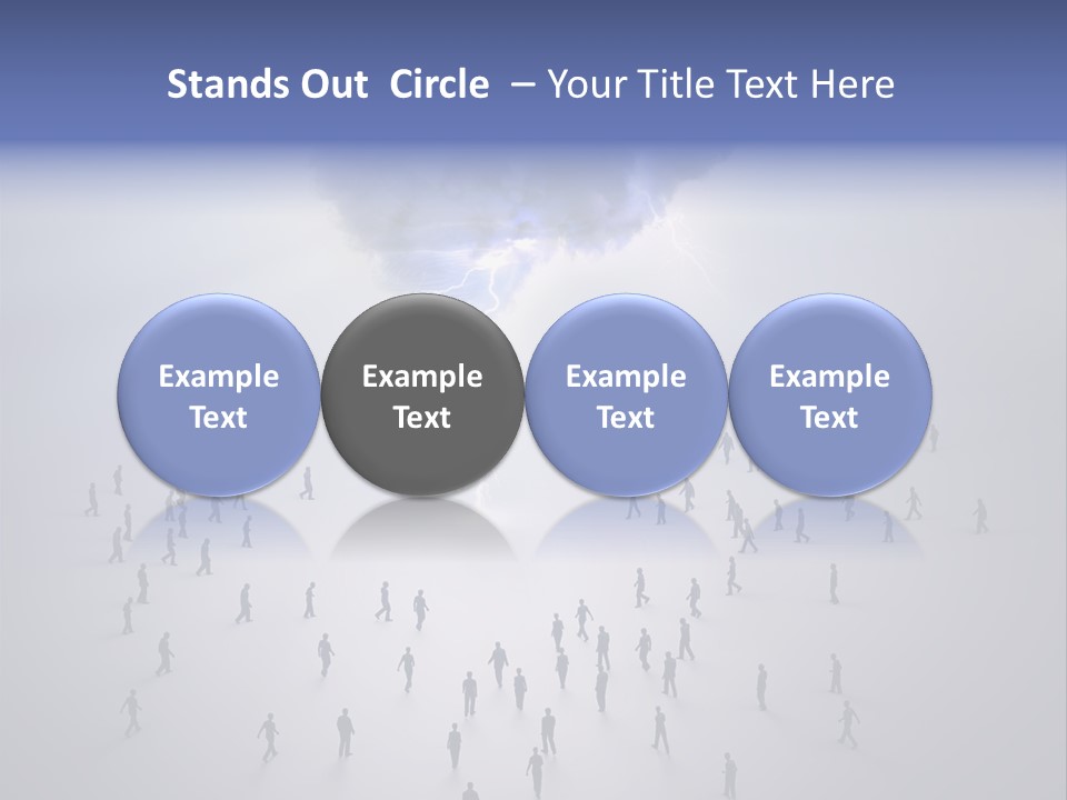 Productivity Crowd Together PowerPoint Template