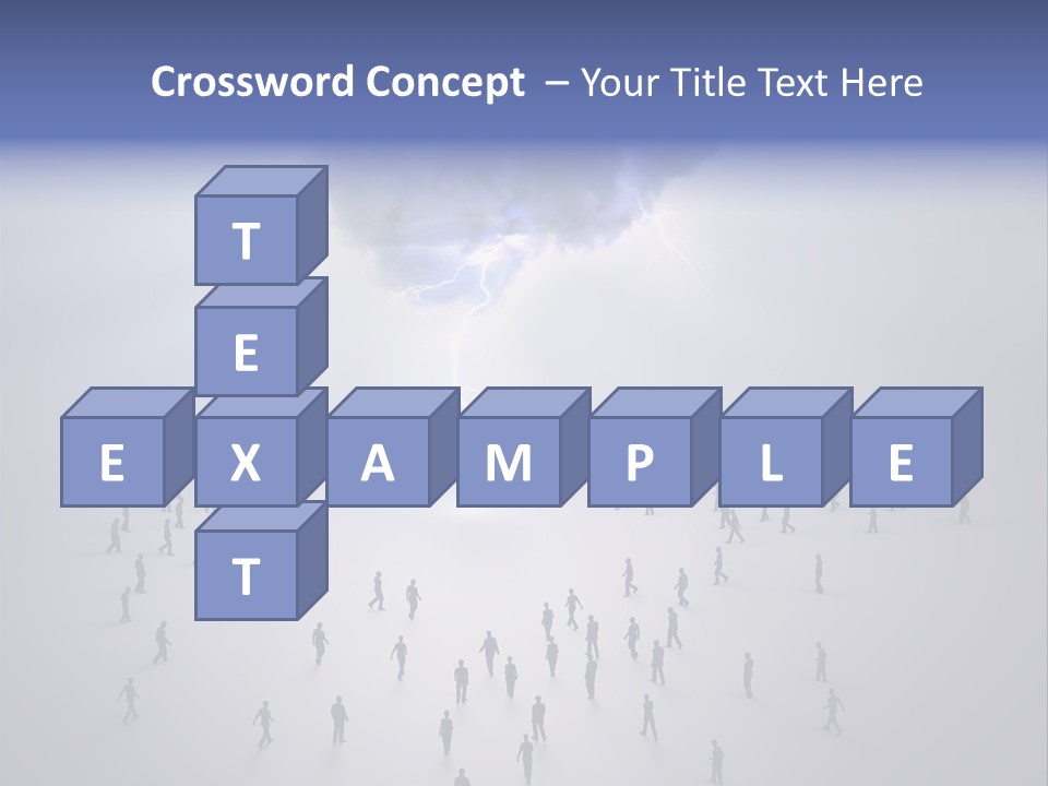 Productivity Crowd Together PowerPoint Template