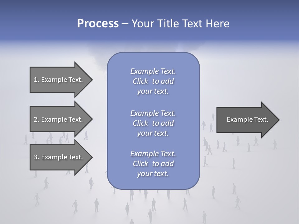 Productivity Crowd Together PowerPoint Template