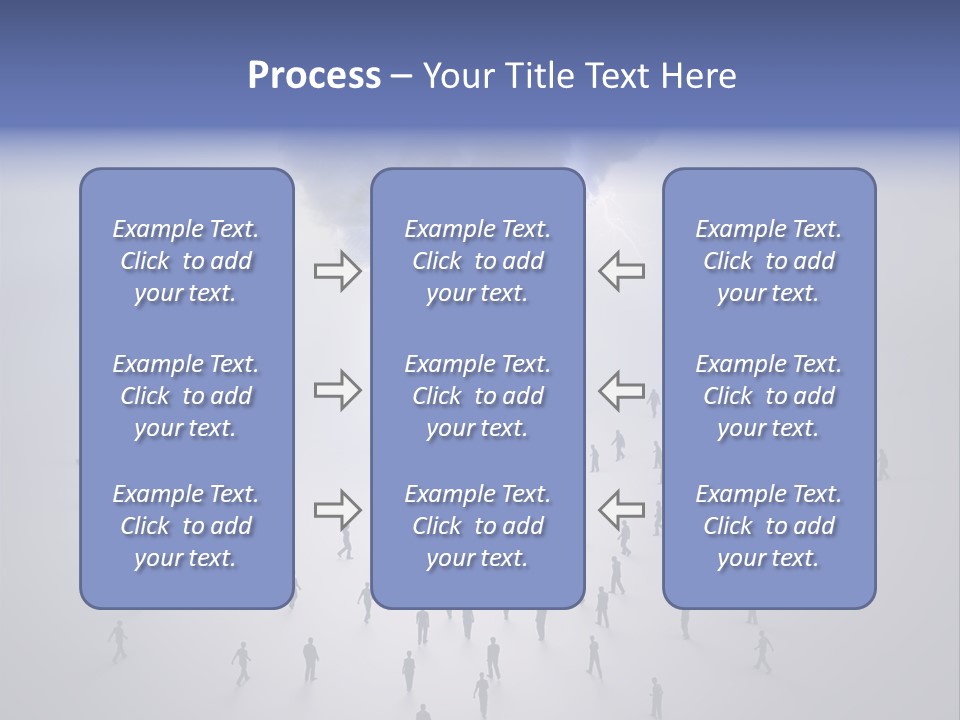 Productivity Crowd Together PowerPoint Template