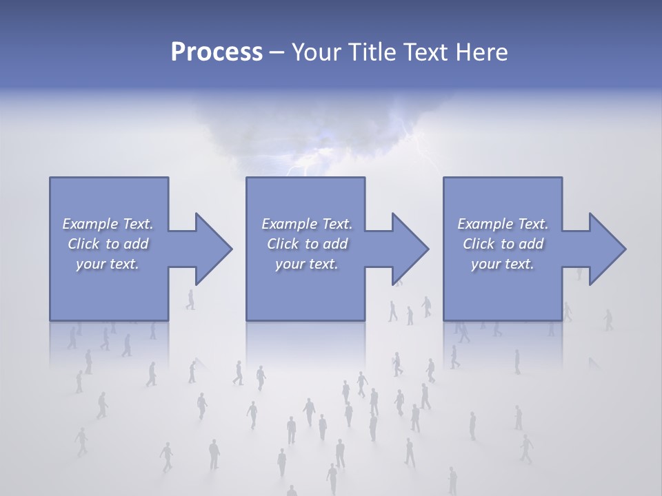Productivity Crowd Together PowerPoint Template