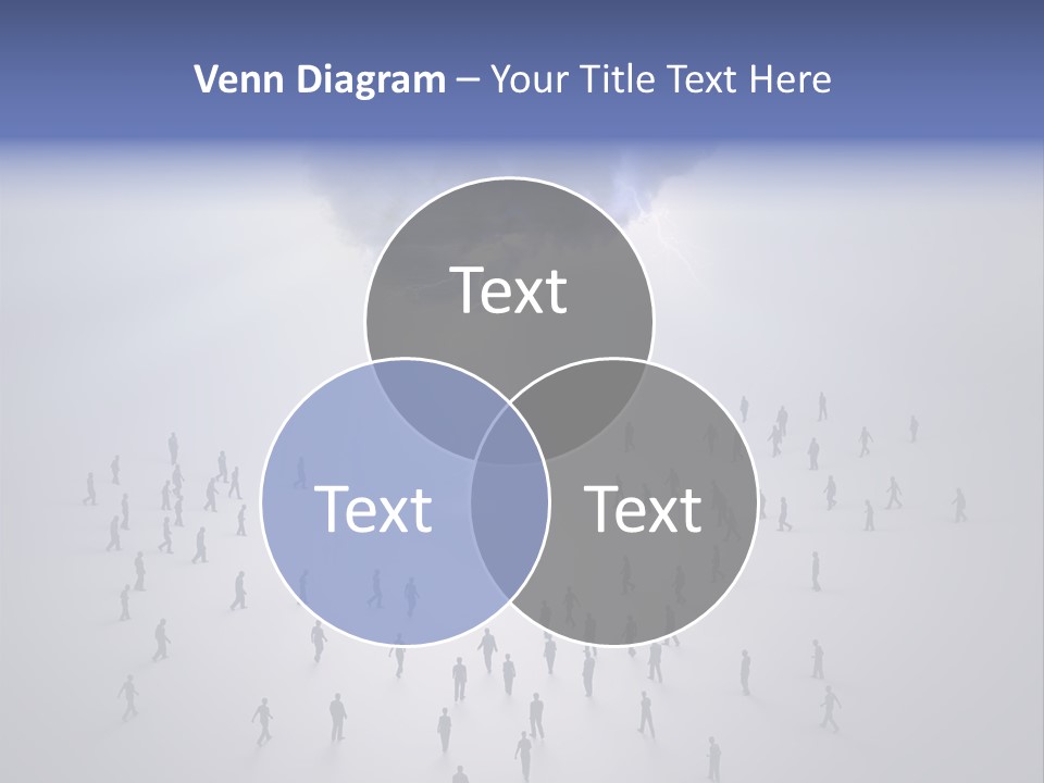 Productivity Crowd Together PowerPoint Template
