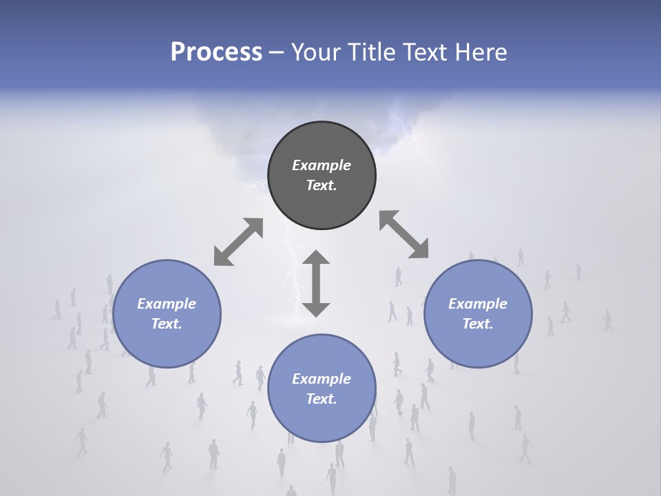 Productivity Crowd Together PowerPoint Template