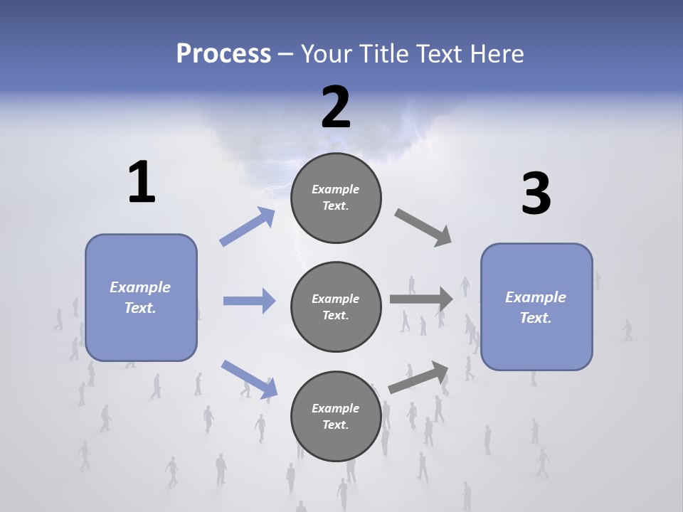 Productivity Crowd Together PowerPoint Template