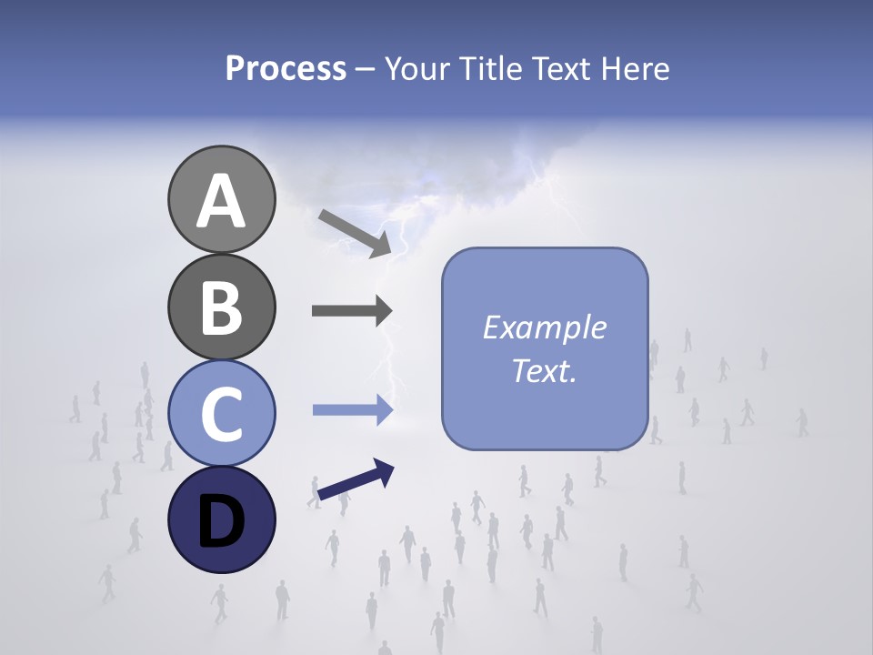 Productivity Crowd Together PowerPoint Template