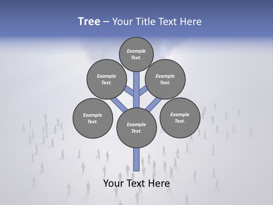 Productivity Crowd Together PowerPoint Template