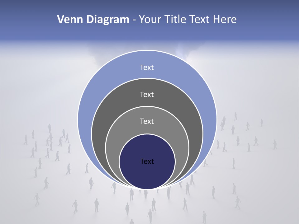 Productivity Crowd Together PowerPoint Template