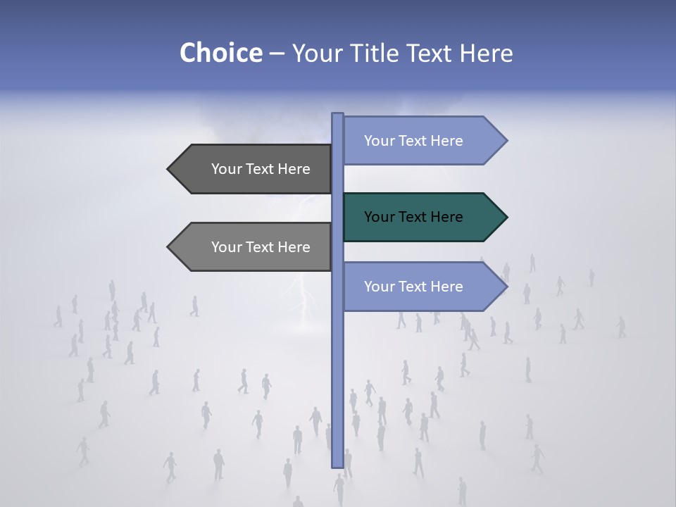 Productivity Crowd Together PowerPoint Template