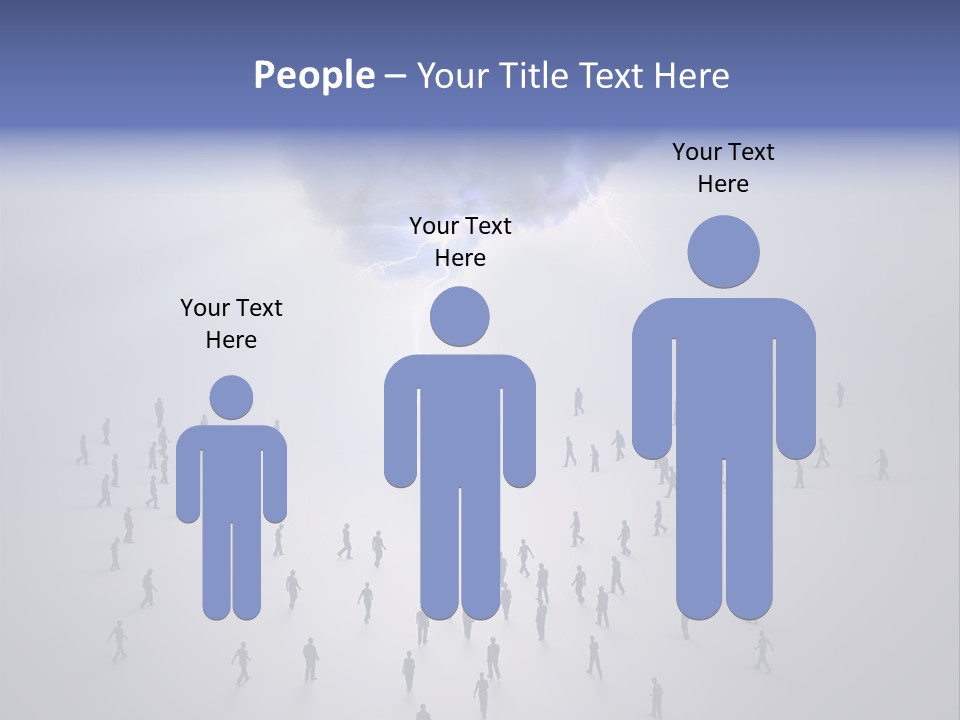 Productivity Crowd Together PowerPoint Template