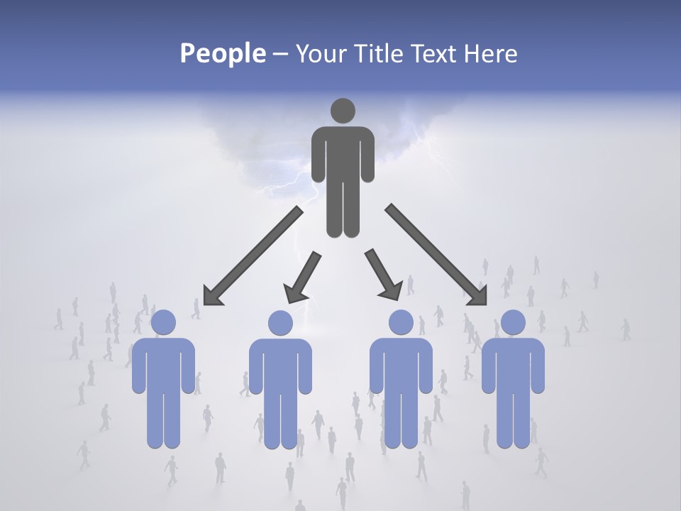 Productivity Crowd Together PowerPoint Template