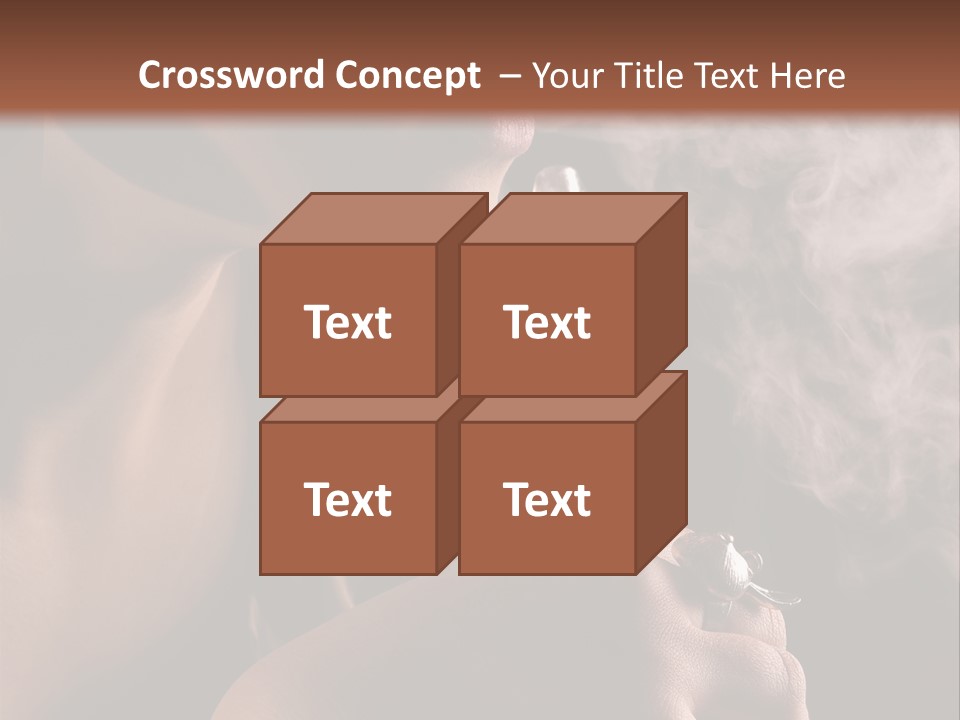 Stand Isolated Young PowerPoint Template