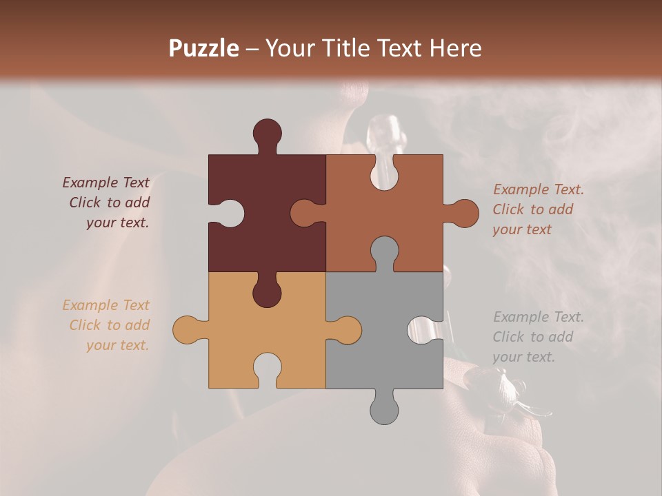 Stand Isolated Young PowerPoint Template