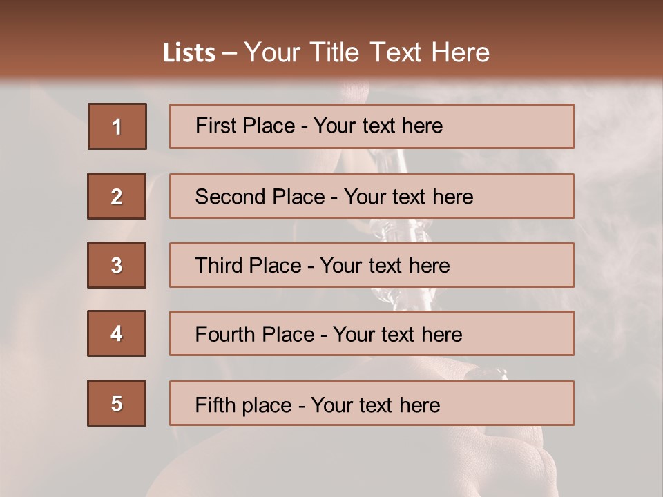 Stand Isolated Young PowerPoint Template