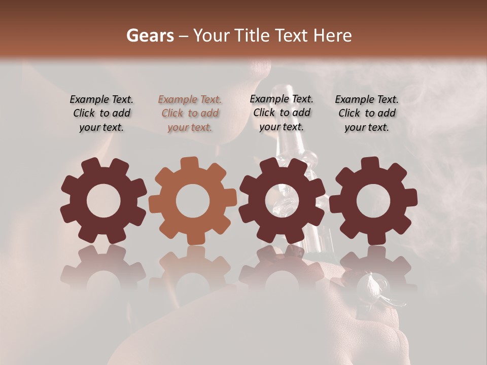 Stand Isolated Young PowerPoint Template