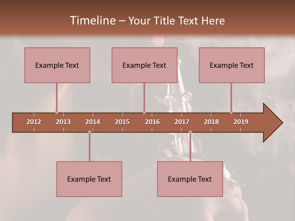 Stand Isolated Young PowerPoint Template