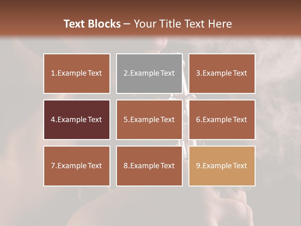 Stand Isolated Young PowerPoint Template
