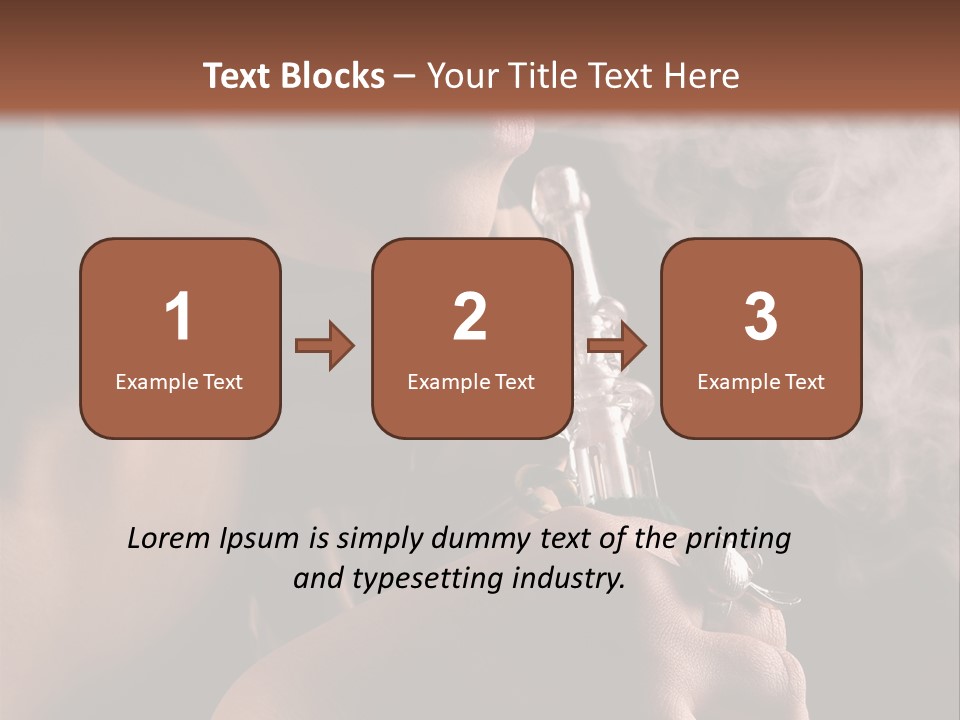 Stand Isolated Young PowerPoint Template