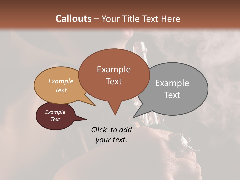 Stand Isolated Young PowerPoint Template