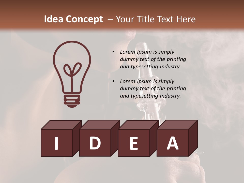 Stand Isolated Young PowerPoint Template