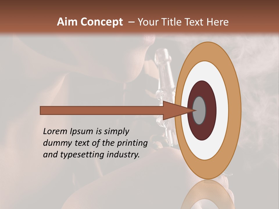 Stand Isolated Young PowerPoint Template