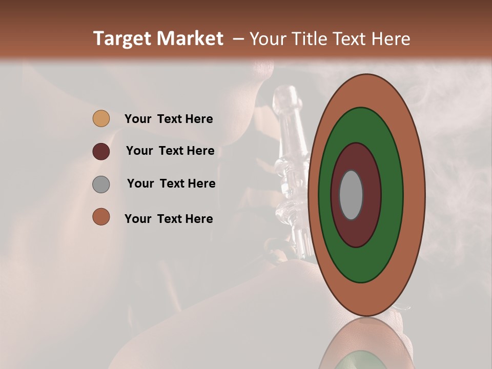 Stand Isolated Young PowerPoint Template