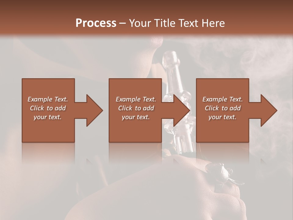 Stand Isolated Young PowerPoint Template