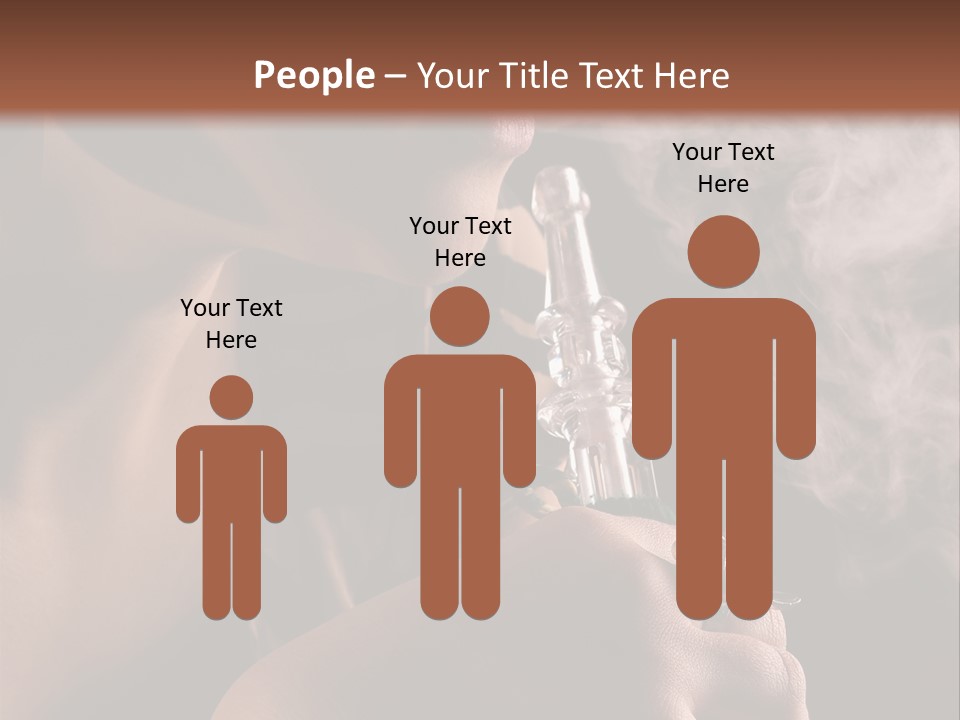 Stand Isolated Young PowerPoint Template