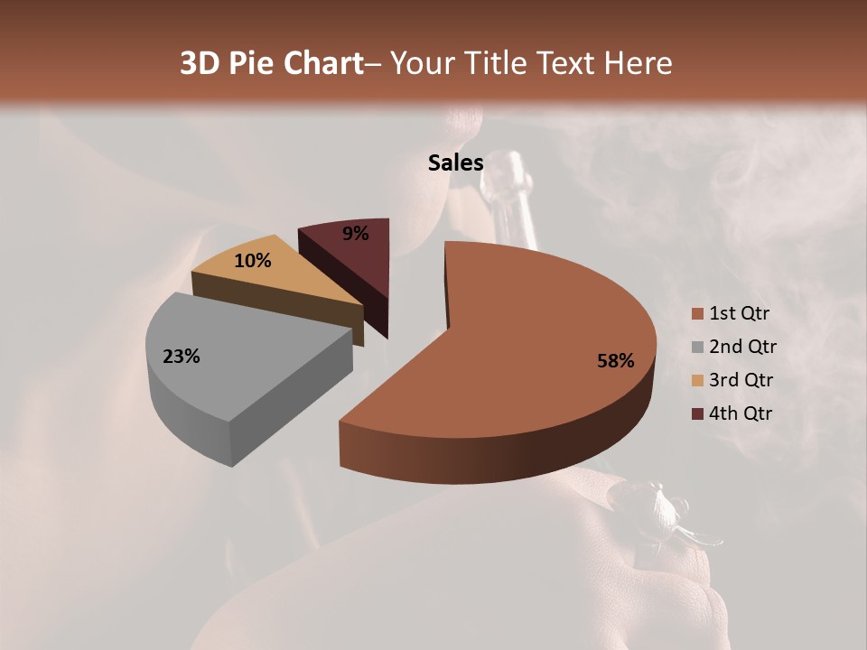 Stand Isolated Young PowerPoint Template