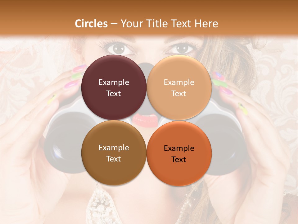 Female Affluent Fashionable PowerPoint Template