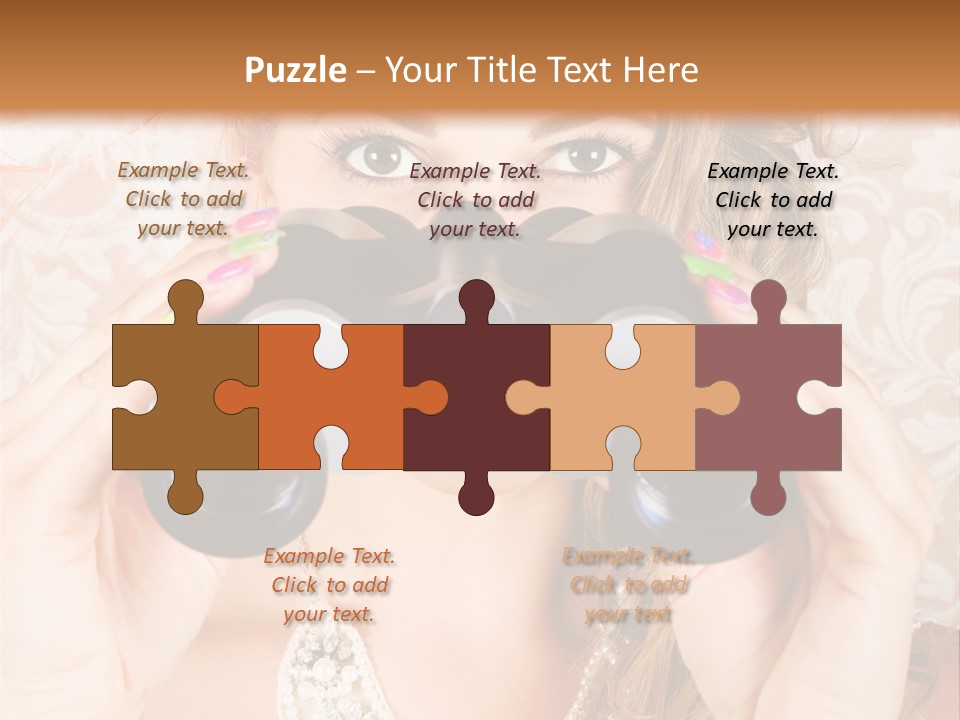 Female Affluent Fashionable PowerPoint Template