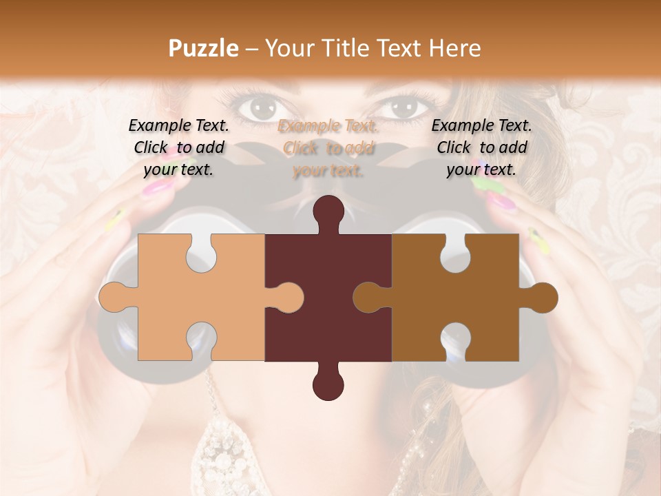 Female Affluent Fashionable PowerPoint Template