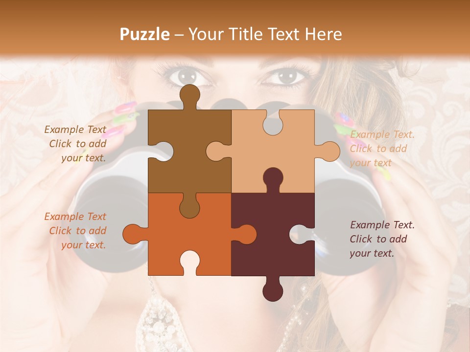 Female Affluent Fashionable PowerPoint Template