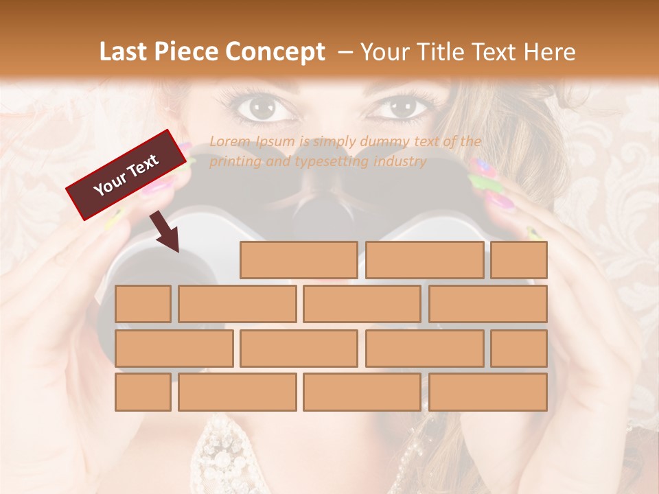 Female Affluent Fashionable PowerPoint Template