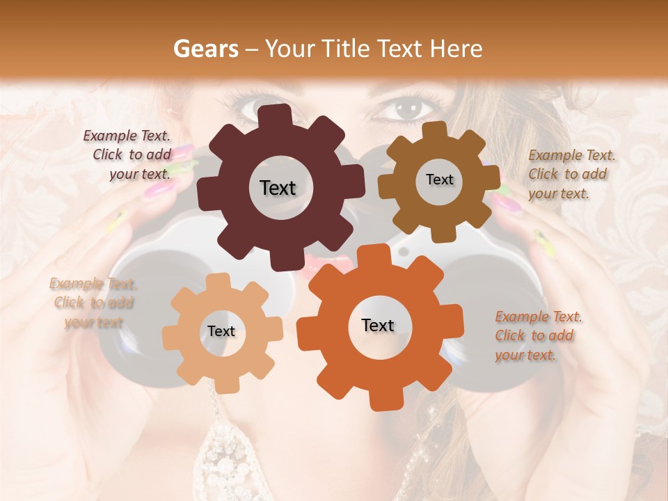 Female Affluent Fashionable PowerPoint Template