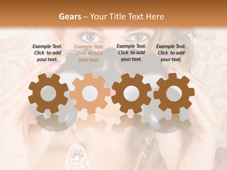 Female Affluent Fashionable PowerPoint Template